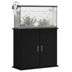 Akvariumstativ svart 81x36x73 cm konstruert tre