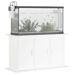 Akvariumstativ hvit 101x41x58 cm konstruert tre