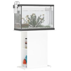 Akvariumstativ hvit 75x36x72,5 cm konstruert tre