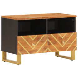 TV-benk brun og svart 70×33,5×46 cm heltre mango