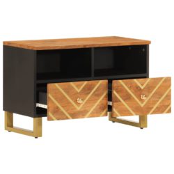 TV-benk brun og svart 70×33,5×46 cm heltre mango