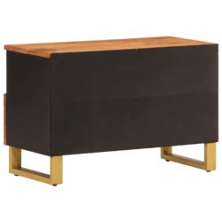 TV-benk brun og svart 70×33,5×46 cm heltre mango