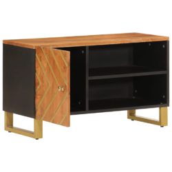 TV-benk brun og svart 80×31,5×46 cm heltre mango