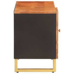 TV-benk brun og svart 80×31,5×46 cm heltre mango