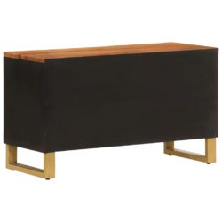 TV-benk brun og svart 80×31,5×46 cm heltre mango