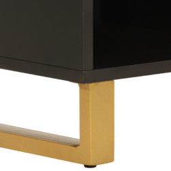 TV-benk brun og svart 100×33,5×46 cm heltre mango