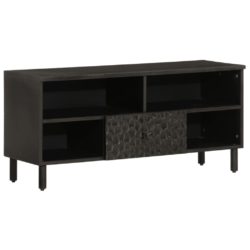 TV-benk svart 100x33x46 cm heltre mango