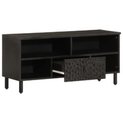 TV-benk svart 100x33x46 cm heltre mango