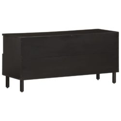 TV-benk svart 100x33x46 cm heltre mango