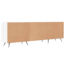 TV-benk hvit 150x30x50 cm konstruert tre