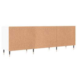 TV-benk hvit 150x30x50 cm konstruert tre