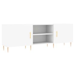 TV-benk hvit 150x30x50 cm konstruert tre