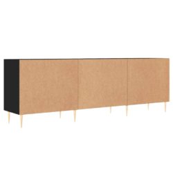 TV-benk svart 150x30x50 cm konstruert tre