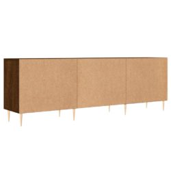 TV-benk brun eik 150x30x50 cm konstruert tre