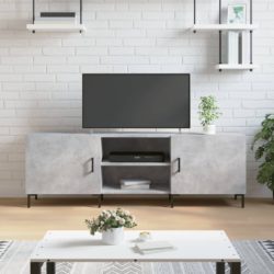 TV-benk betonggrå 150x30x50 cm konstruert tre