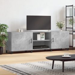 TV-benk betonggrå 150x30x50 cm konstruert tre