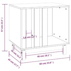 Hundehus 60x45x57 cm heltre furu