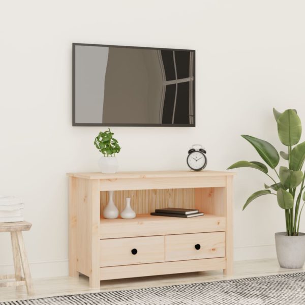 TV-benk 79x35x52 cm heltre furu