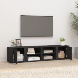 TV-benker 2 stk svart 80×31,5×36 cm konstruert tre