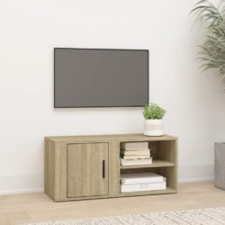 TV-benk sonoma eik 80×31,5×36 cm konstruert tre