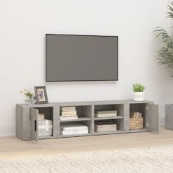 TV-benker 2 stk betonggrå 80×31,5×36 cm konstruert tre