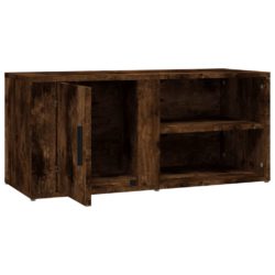 TV-benker 2 stk røkt eik 80×31,5×36 cm konstruert tre