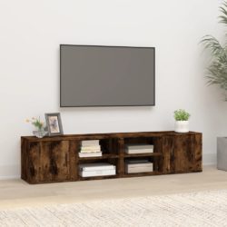 TV-benker 2 stk røkt eik 80×31,5×36 cm konstruert tre