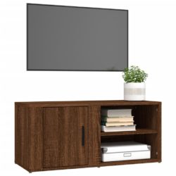 TV-benk sonoma eik 80×31,5×36 cm konstruert tre