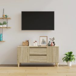 TV-benk sonoma eik 102×44,5×50 cm konstruert tre