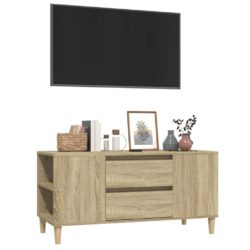 TV-benk sonoma eik 102×44,5×50 cm konstruert tre