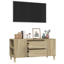 TV-benk sonoma eik 102×44,5×50 cm konstruert tre