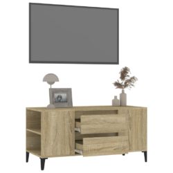 TV-benk sonoma eik 102×44,5×50 cm konstruert tre