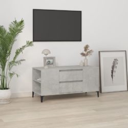 TV-benk betonggrå 102×44,5×50 cm konstruert tre