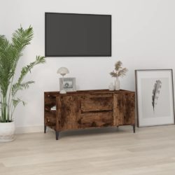 TV-benk røkt eik 102×44,5×50 cm konstruert tre