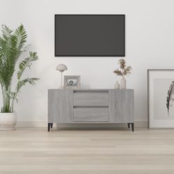 TV-benk grå sonoma 102×44,5×50 cm konstruert tre