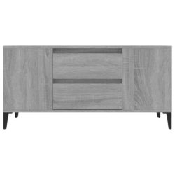 TV-benk grå sonoma 102×44,5×50 cm konstruert tre