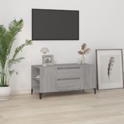 TV-benk grå sonoma 102×44,5×50 cm konstruert tre