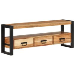 TV-benk 120x30x45 cm heltre akasie