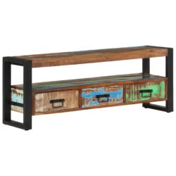 TV-benk 120x30x45 cm gjenvunnet heltre