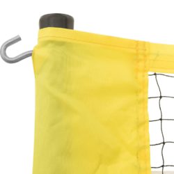 Volleyballnett gul og svart 823×244 cm PE stoff