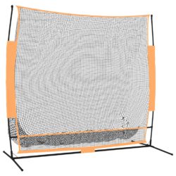 Golfnett svart og oransje 215x107x216 cm polyester