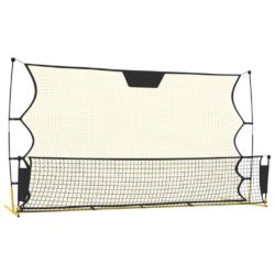 Football stoppnett svart og gul 183x85x120 cm polyester