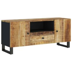 TV-benk 105×33,5×46 cm heltre mango og konstruert tre