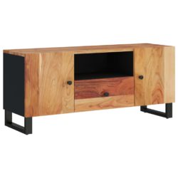 TV-benk 105×33,5×46 cm heltre akasie og konstruert tre