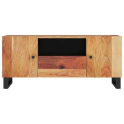 TV-benk 105×33,5×46 cm heltre akasie og konstruert tre