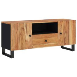 TV-benk 105×33,5×46 cm heltre akasie og konstruert tre