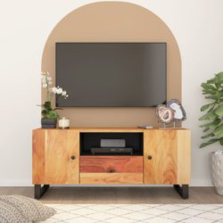 TV-benk 105×33,5×46 cm heltre akasie og konstruert tre