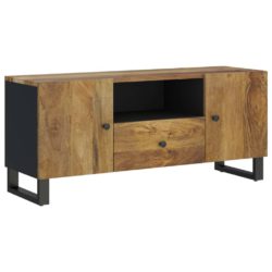 TV-benk 105×33,5×46 cm heltre mango og konstruert tre