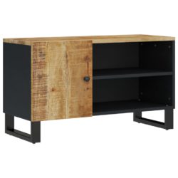 TV-benk 80x33x46 cm heltre mango og konstruert tre