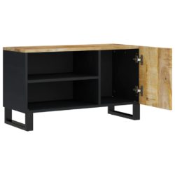 TV-benk 80x33x46 cm heltre mango og konstruert tre